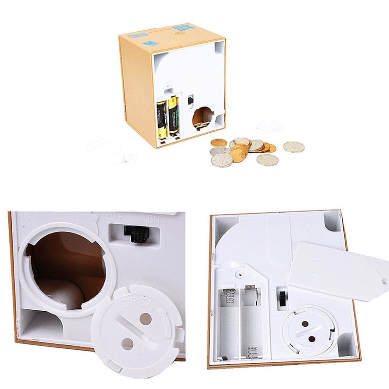 ALIMITOPIA Saving Money Box,Vocal Mischief Stealing Coin Piggy Bank Coin Storage Pot(Cartoon Panda) - Image 4